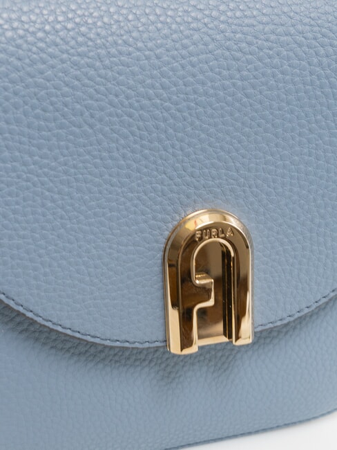 GARDENIA Mini bolso de hombro, en piel celestial - Bolsos Mujer