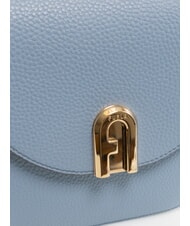 FURLA GARDENIA Mini bolso de hombro, en piel celestial - Bolsos Mujer - 3