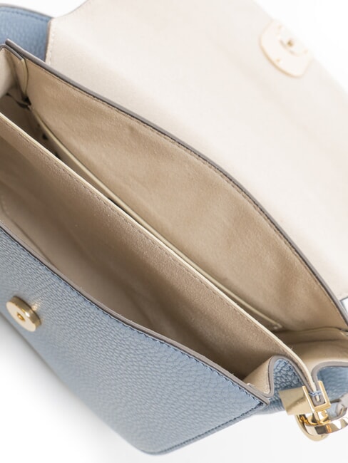 GARDENIA Mini bolso de hombro, en piel celestial - Bolsos Mujer