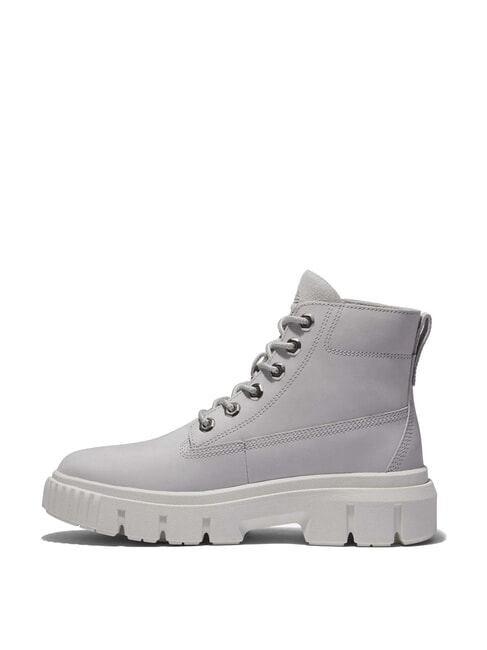 GREYFIELD Botines de piel gris violeta - Zapatos Mujer