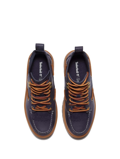 STONE STREET  Botines de piel con cu&ntilde;a grano completo azul oscuro - Zapatos Mujer