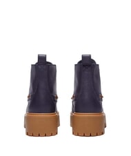 TIMBERLAND STONE STREET  Botines de piel con cuña grano completo azul oscuro - Zapatos Mujer - 3