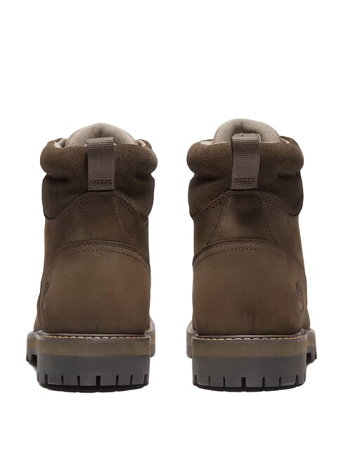 BRITTON ROAD Botines de piel impermeables nobuk marrón oscuro - Zapatos Hombre