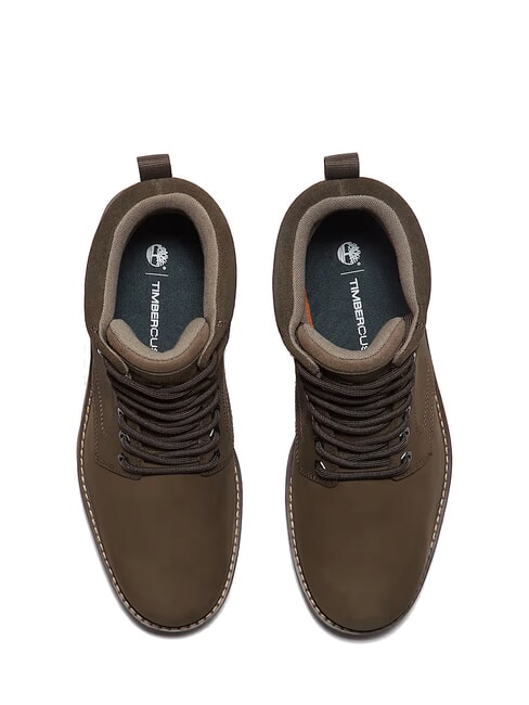 BRITTON ROAD Botines de piel impermeables nobuk marrón oscuro - Zapatos Hombre