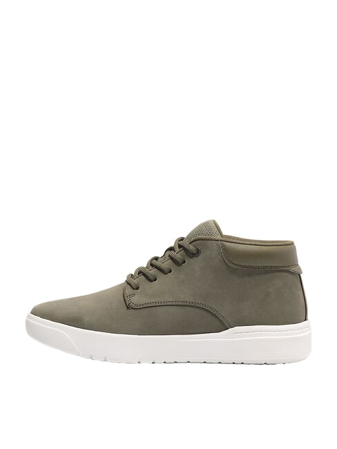 SENECA BAY Zapatillas de cuero nubuck verde oscuro - Zapatos Hombre