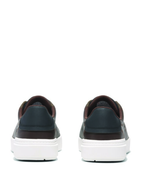 SENECA BAY Zapatillas de cuero para hombre grano completo marrón oscuro - Zapatos Hombre