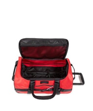 EASTPAK DUFFEL PACK WHEEL S Bolsa de lona pequeña con ruedas y repelente al agua lona roja - Equipaje de mano - 2