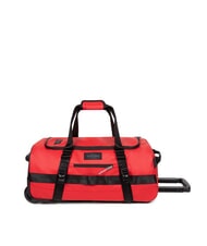 EASTPAK DUFFEL PACK WHEEL S Bolsa de lona pequeña con ruedas y repelente al agua lona roja - Equipaje de mano - 3