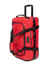 EASTPAK DUFFEL PACK WHEEL S Bolsa de lona pequeña con ruedas y repelente al agua lona roja - Equipaje de mano - 4