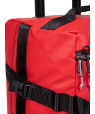 EASTPAK DUFFEL PACK WHEEL S Bolsa de lona pequeña con ruedas y repelente al agua lona roja - Equipaje de mano - 6