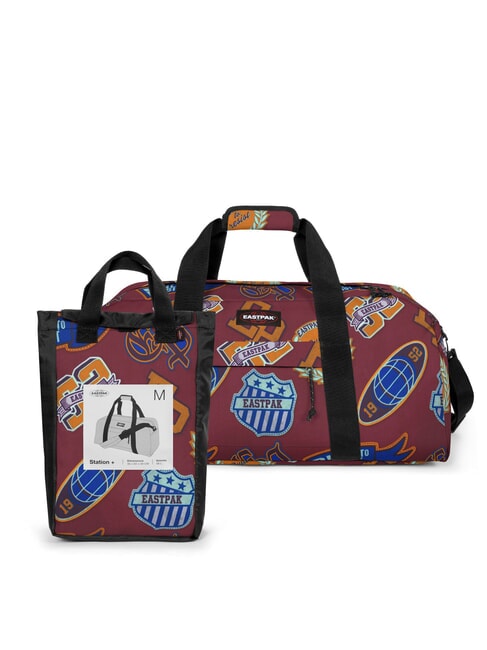 STATION + Bolso con bandolera choque burdeos - Bolsas de viaje