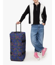 EASTPAK TRANVERZ L Carro grande palma brize azul marino - Trolley Semirrígidos - 6