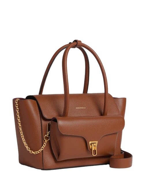 DOUBLE BEAT Bolso de hombro co&ntilde;ac - Bolsos Mujer