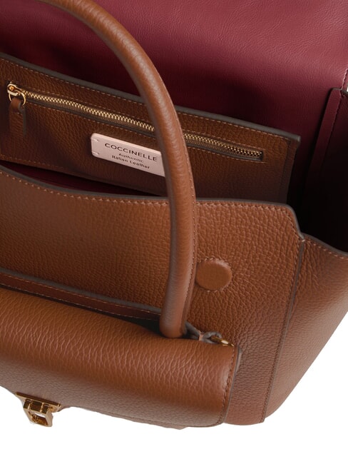 DOUBLE BEAT Bolso de hombro co&ntilde;ac - Bolsos Mujer