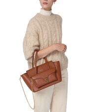 COCCINELLE DOUBLE BEAT Bolso de hombro co&ntilde;ac - Bolsos Mujer - 6