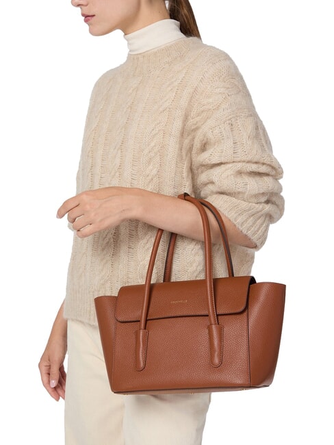 DOUBLE BEAT Bolso de hombro co&ntilde;ac - Bolsos Mujer