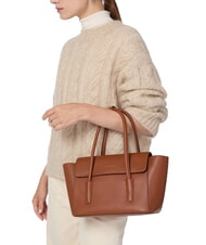 COCCINELLE DOUBLE BEAT Bolso de hombro co&ntilde;ac - Bolsos Mujer - 7