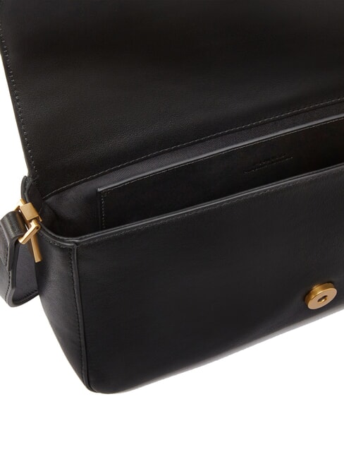 LOVE ONE CLASSIC SLOUCHY Bolso de hombro de piel negro-oro antiguo - Bolsos Mujer