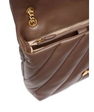 PINKO BIG LOVE PUFF Bolso de napa castaño oscuro-oro antiguo - Bolsos Mujer - 4