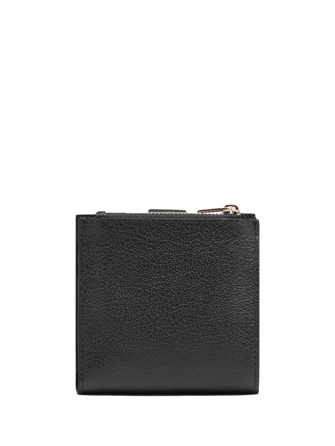 W140 Cartera plana de cuero negro - Carteras Hombre