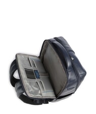 PIQUADRO RUSSEL Mochila de cuero para port&aacute;til de 15,6" azul - Mochilas para port&aacute;til - 5