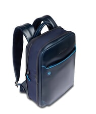 PIQUADRO BLUE SQUARE Mochila para portátil de 14", en piel azul - Mochilas para portátil - 5