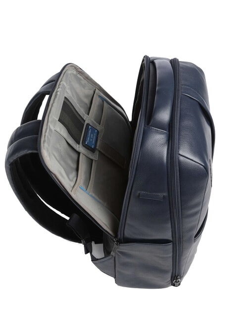 RUSSEL Mochila para portátil de 14", en piel azul - Mochilas para portátil