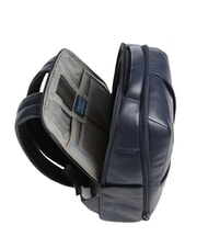 PIQUADRO RUSSEL Mochila para portátil de 14", en piel azul - Mochilas para portátil - 3
