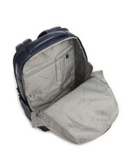 PIQUADRO RUSSEL Mochila para portátil de 14", en piel azul - Mochilas para portátil - 4