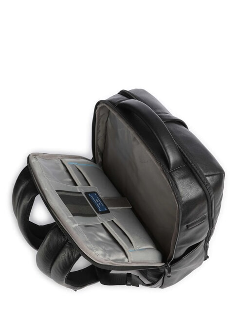RUSSEL Mochila para portátil de 14", en piel negro - Mochilas para portátil