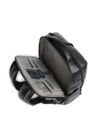 PIQUADRO RUSSEL Mochila para portátil de 14", en piel negro - Mochilas para portátil - 4