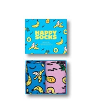 HAPPY SOCKS FRUITS SOCKS Lote de regalo de 2 pares de calcetines turquesa - Calcetines de mujer - 5
