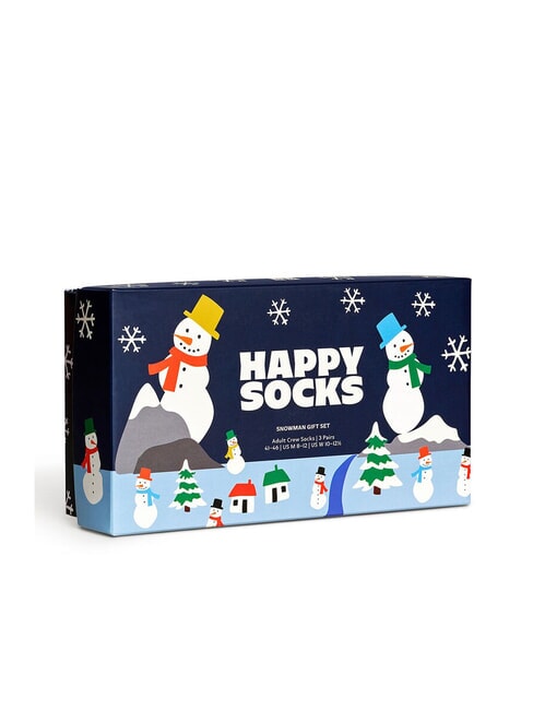 SNOWM Lote de regalo de 3 pares de calcetines multicolor - Calcetines de hombre