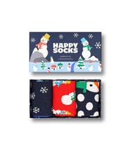 HAPPY SOCKS SNOWM Lote de regalo de 3 pares de calcetines multicolor - Calcetines de hombre - 6