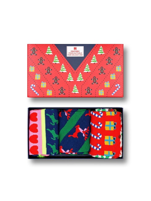 X-MAS SWEATER Lote de regalo de 3 pares de calcetines 4300 - Calcetines de hombre