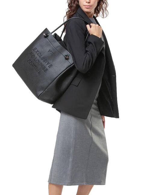 CORTINA Bolso de compras de hombro negro - Bolsos Mujer