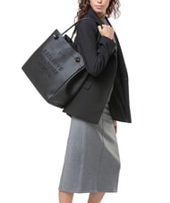 V73 CORTINA Bolso de compras de hombro negro - Bolsos Mujer - 5