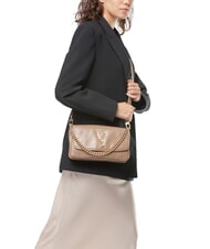 V73 LOUISE Bolso de hombro mediano con asa de cadena gris pardo - Bolsos Mujer - 5