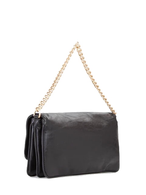 LOUISE Bolso de hombro mediano con asa de cadena negro - Bolsos Mujer