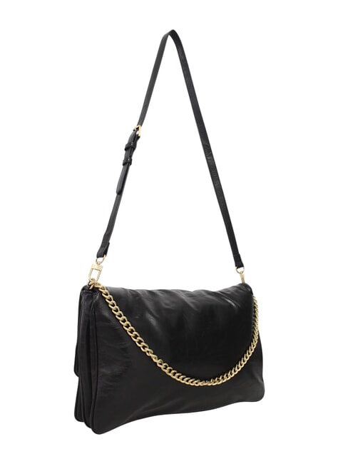 LOUISE Bolso de hombro grande con asa de cadena negro - Bolsos Mujer