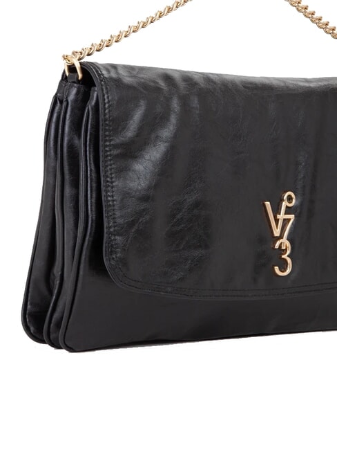 LOUISE Bolso de hombro grande con asa de cadena negro - Bolsos Mujer