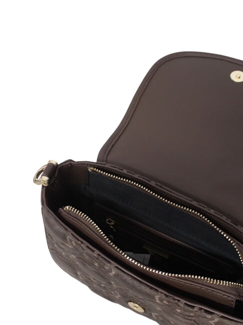 CATE Bolso de hombro con solapa gris topo/multicolor - Bolsos Mujer