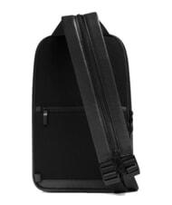 PIQUADRO W137 Mochila de cuero de un solo hombro negro - Mochilas para port&aacute;til - 4