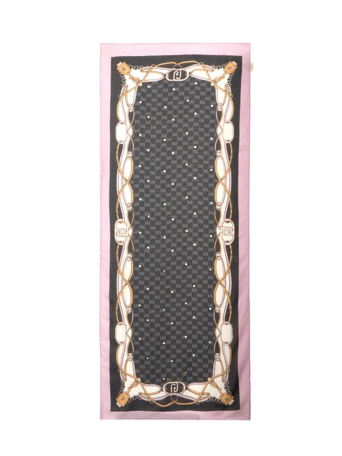 LOGO Estola con estampado NEGRO - Bufandas