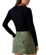 GUESS REYNA LOGO Suéter de cuello redondo con aplicaciones - Suéteres de mujer