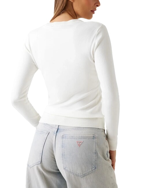 REYNA LOGO Suéter de cuello redondo con aplicaciones cremwhi - Suéteres de mujer