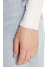 GUESS REYNA LOGO Suéter de cuello redondo con aplicaciones cremwhi - Suéteres de mujer - 4