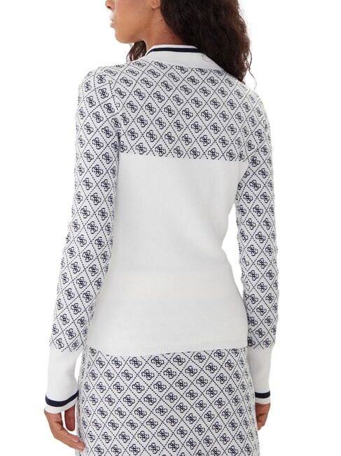 MOCK NECK AUBREY 4G Su&eacute;ter ajustado 4g crema y azul - Su&eacute;teres de mujer
