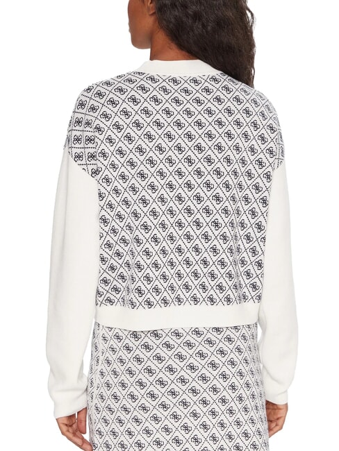 AUBREY Suéter de corte relajado 4g crema y azul - Suéteres de mujer