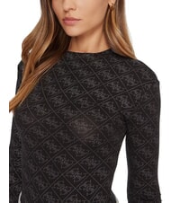 GUESS TEODORA Su&eacute;ter de cuello redondo y manga larga con pedrer&iacute;a jetbla - Su&eacute;teres de mujer - 3